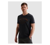 T-Shirt PME LEGEND "Short Sleeve Play Single Jersey Graphic", Herren, Gr. XL, schwarz (mood indigo), Single Jersey, Obermaterial: 100% Baumwolle, bedruckt, regular fit normal, Rundhals, Shirts T-Shirt