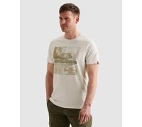 T-Shirt PME LEGEND "Short sleeve r-neck single jersey big art", Herren, Gr. 3XL, beige (egret), Jersey, Obermaterial: 100% Baumwolle, bedruckt, regular fit normal, Rundhals, abgesteppte Kante, Shirts