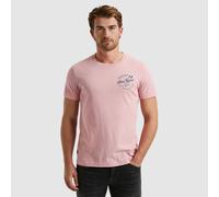 T-Shirt PME LEGEND "Short sleeve r-neck single jersey play", Herren, Gr. XXL, moonlight mauve, Jersey, Obermaterial: 100% Baumwolle, bedruckt, casual, regular fit taillenbedeckt, Rundhals, Kurzarm ger