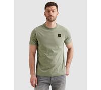 T-Shirt PME LEGEND "Short sleeve r-neck washed garment dye", Herren, Gr. XL, iceberg grün, Jersey, Obermaterial: 100% Baumwolle, bestickt, regular fit normal, Rundhals, gerader Abschluss, Shirts T-Shi