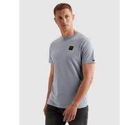 T-Shirt PME LEGEND "Short sleeve r-neck washed garment dye", Herren, Gr. XXL, blau (hydrangea), Jersey, Obermaterial: 100% Baumwolle, normal hüftbedeckend, Rundhals, Shirts T-Shirt, Washed garment dye