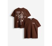 T-Shirt - Print - hellbraun XS