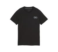 T-Shirt PUMA "Active Sports Graphic T-Shirt Jungen", Kinder, Gr. 152, schwarz, Obermaterial: 31% Polyester, 69% Baumwolle. Rippe: 70% Baumwolle, 30% Polyester, bedruckt, regular fit, Rundhals, Shirts