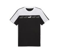 T-Shirt PUMA "Around The Block T-Shirt Herren", Herren, Gr. XL, schwarz, Obermaterial: 100% Baumwolle. Rippe: 20% Polyester, 80% Baumwolle, regular fit, Rundhals, Shirts T-Shirt (88559046-XL) schwarz