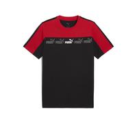 T-Shirt PUMA "Around The Block T-Shirt Herren", Jungen, Gr. XS, rot (for all time rot), Obermaterial: 100% Baumwolle. Rippe: 80% Baumwolle, 20% Polyester, clean, regular fit, Rundhals, Shirts T-Shirt