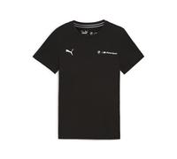 T-Shirt PUMA "BMW M Motorsport ESS+ Logo T-Shirt Jugendliche", Mädchen, Gr. 128, schwarz, Obermaterial: 100% Baumwolle; Rippe: 80% Baumwolle, 20% Polyester, clean, regular fit, Rundhals, Shirts T-Shir