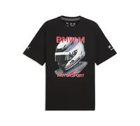 T-Shirt PUMA "BMW M MOTORSPORT Helm T-Shirt Herren", Jungen, Gr. L, schwarz, Obermaterial: 100% Baumwolle. Rippe: 71% Baumwolle, 29% Polyester, clean, regular fit, Rundhals, Shirts T-Shirt (34212857-L