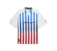 T-Shirt PUMA "BMW M MOTORSPORT Lifestyle Trikot Herren", Herren, Gr. L, weiß, Obermaterial: 100% Polyester. Kragen: 3% Elasthan, 97% Polyester, clean, relaxed fit, Rundhals, Shirts T-Shirt (96812965-L