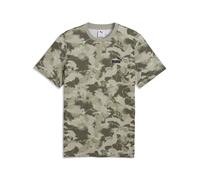 T-Shirt PUMA "Camo Bedrucktes T-Shirt Herren", Herren, Gr. XS, grün (pebble gray beige), Obermaterial: 100% Baumwolle. Rippe: 29% Polyester, 71% Baumwolle, regular fit, Rundhals, Shirts T-Shirt (74866