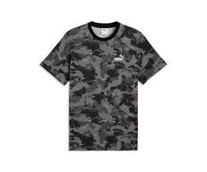 T-Shirt PUMA "Camo Bedrucktes T-Shirt Herren", Jungen, Gr. XL, schwarz, Obermaterial: 100% Baumwolle. Rippe: 29% Polyester, 71% Baumwolle, regular fit, Rundhals, Shirts T-Shirt (61998769-XL) schwarz