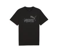T-Shirt PUMA "Camo T-Shirt Herren", Jungen, Gr. S, schwarz, Obermaterial: 100% Baumwolle. Rippe: 29% Polyester, 71% Baumwolle, regular fit, Rundhals, Shirts T-Shirt (18187316-S) schwarz