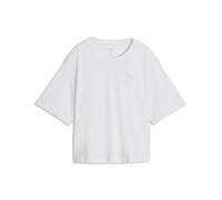 PUMA Relaxed Fit T-Shirt aus reiner Baumwolle in Hellgrau, Größe XL