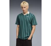 T-Shirt PUMA "CLASS RELAXED PINNACLE POLO", Damen, Gr. XL, emerald ice, Netz, Obermaterial: 60% Baumwolle, 40% Polyester, unifarben, relaxed fit normal, Rundhals, Shirts T-Shirt, Kurzarm-Design, Rundh