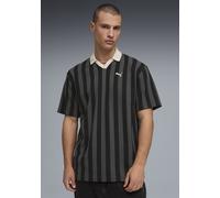 T-Shirt PUMA "CLASS RELAXED PINNACLE POLO", Damen, Gr. XL, puma schwarz, Netz, Obermaterial: 60% Baumwolle, 40% Polyester, unifarben, relaxed fit normal, Rundhals, Shirts T-Shirt, Kurzarm-Design, Rund