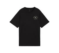 T-Shirt PUMA "CLASS RELAXED TEE", Damen, Gr. S, schwarz (puma schwarz), Jersey, Obermaterial: 100% Baumwolle, unifarben, relaxed fit normal, Rundhals, Shirts T-Shirt, Kurzarm, ohne Verschluss, Rundhal