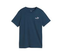 T-Shirt PUMA "ESS 2 COLOR SMALL NO 1 LOGO TEE B", Jungen, Gr. 128, midnight petrol, Jersey, Obermaterial: 100% Baumwolle, bedruckt, regular fit normal, Rundhals, Shirts T-Shirt, mit Rundhalsausschnitt