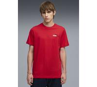 T-Shirt PUMA "ESS 2 COLOR SMALL NO. 1 LOGO TEE", Herren, Gr. XL, for all time rot, Jersey, Obermaterial: 100% Baumwolle, bedruckt, regular fit normal, Rundhals, Shirts T-Shirt, reguläre Passform, Kurz