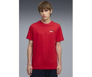 T-Shirt PUMA "ESS 2 COLOR SMALL NO. 1 LOGO TEE", Herren, Gr. XL, for all time rot, Jersey, Obermaterial: 100% Baumwolle, bedruckt, regular fit normal, Rundhals, Shirts T-Shirt, reguläre Passform, Kurz