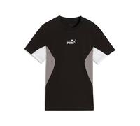 T-Shirt PUMA "ESS BLOCK TEE B", Jungen, Gr. 128, schwarz (puma schwarz), Jersey, Obermaterial: 100% Baumwolle, regular fit normal, Rundhals, Shirts T-Shirt, Kurzarm, Rundhalsausschnitt, ohne Kapuze (4