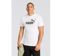 T-Shirt PUMA "ESS CAMO TEE", Damen, Gr. M, weiß (puma weiß), Jersey, Obermaterial: 100% Baumwolle, tarnfarben, regular fit normal, Rundhals, Shirts T-Shirt (57396504-M) puma weiß