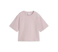 Puma ESS ELEVATED Relaxed Fit T-Shirt Damen – Häkelspitze – Rosa XL