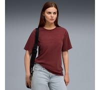 T-Shirt PUMA "ESS ELEVATED RELAXED WASH TEE", Damen, Gr. S, ruby shimmer, Jersey, Obermaterial: 100% Baumwolle, unifarben, relaxed fit normal, Rundhals, Shirts T-Shirt, Kurzarmdesign, Rundhalsausschni