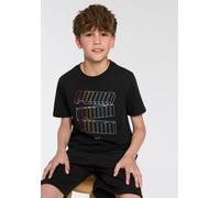 T-Shirt PUMA "ESS LOGO LAB HOG TEE B", Jungen, Gr. 152, schwarz (puma schwarz), Jersey, Obermaterial: 100% Baumwolle, unifarben, regular fit normal, Rundhals, Shirts T-Shirt, für Jugendliche, sportlic