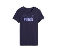 Puma Essentials Logo LAB Metallic Tee deep plum (64) S