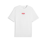 T-Shirt PUMA "ESS LOGO LAB RELAXED STORY 1 TEE", Jungen, Gr. XL, puma weiß, Jersey, Obermaterial: 100% Baumwolle, unifarben, relaxed fit normal, Rundhals, Shirts T-Shirt, lockere Passform, Kurzarm, Ru