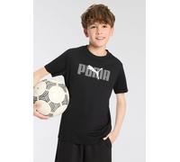T-Shirt PUMA "ESS LOGO LAB TEE B", Jungen, Gr. 128, schwarz (puma schwarz), Jersey, Obermaterial: 100% Baumwolle, unifarben, regular fit normal, Rundhals, Shirts T-Shirt, für Jugendliche, Kurzarm, Reg