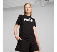 T-Shirt PUMA "ESS NO. 1 LOGO TEE G", Mädchen, Gr. 128, schwarz (puma schwarz), Jersey, Obermaterial: 100% Baumwolle, bedruckt, regular fit normal, Rundhals, Shirts T-Shirt, Regular Fit, Kurzarm, für J