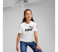 T-Shirt PUMA "ESS NO. 1 LOGO TEE G", Mädchen, Gr. 176, weiß (puma weiß), Jersey, Obermaterial: 100% Baumwolle, bedruckt, regular fit normal, Rundhals, Shirts T-Shirt, Regular Fit, Kurzarm, für Jugendl