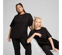 T-Shirt PUMA "ESS RELAXED TEE", Damen, Gr. XL, schwarz (puma schwarz), Jersey, Obermaterial: 100% Baumwolle, unifarben, relaxed fit normal, Rundhals, Shirts T-Shirt, Kurzarm, Rundhalsausschnitt (90995
