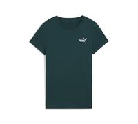 T-Shirt PUMA "ESS SMALL NO. 1 LOGO TEE (S)", Damen, Gr. XL, grün terrain, Jersey, Obermaterial: 100% Baumwolle, unifarben, regular fit normal, Rundhals, Shirts T-Shirt, Kurzarm, aus Baumwolle, mit Run