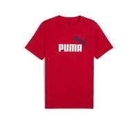 T-Shirt PUMA "Essentials 2 Colour No. 1 Logo T-Shirt Herren", Jungen, Gr. XXL, rot (for all time rot), Obermaterial: 100% Baumwolle. Rippe: 80% Baumwolle, 20% Polyester, bedruckt, regular fit, Rundhal