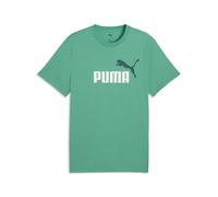 T-Shirt PUMA "Essentials 2 Colour No. 1 Logo T-Shirt Herren", Jungen, Gr. XXL, vibrant grün, Obermaterial: 100% Baumwolle. Rippe: 80% Baumwolle, 20% Polyester, bedruckt, regular fit, Rundhals, Shirts