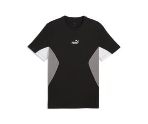 T-Shirt PUMA "Essentials Block T-Shirt Herren", Jungen, Gr. S, schwarz, Obermaterial: 100% Baumwolle. Rippe: 71% Baumwolle, 29% Polyester, regular fit, Rundhals, Shirts T-Shirt (18225868-S) schwarz