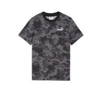 T-Shirt PUMA "Essentials Camo Bedrucktes T-Shirt Jungen", Jungen, Gr. 128, schwarz, Obermaterial: 100% Baumwolle. Rippe: 29% Polyester, 71% Baumwolle, regular fit, Rundhals, Shirts T-Shirt (90061563-1