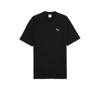 PUMA Performance Relaxed Fit T-Shirt aus reiner Baumwolle Modell 'ESS ELEVATED' in Black, Größe XL