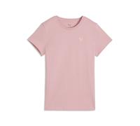 T-Shirt PUMA "Essentials Elevated T-Shirt Damen", Damen, Gr. L, rosy outlook pink, Obermaterial: 100% Baumwolle. Rippe: 80% Baumwolle, 20% Polyester, regular fit, Rundhals, Shirts T-Shirt (68206357-L)