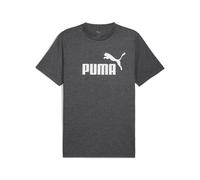 T-Shirt PUMA "Essentials No. 1 Logo Heather T-Shirt Herren", Herren, Gr. M, schwarz, Obermaterial: 35% Baumwolle, 65% Polyester. Rippe: 63% Polyester, 33% Baumwolle, 4% Elasthan, clean, regular fit, R