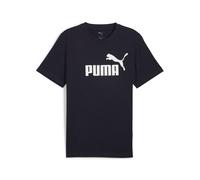 T-Shirt PUMA "Essentials No. 1 Logo T-Shirt Herren", Jungen, Gr. M, blau (new navy blau), Obermaterial: 100% Baumwolle. Rippe: 20% Polyester, 80% Baumwolle, clean, regular fit, Rundhals, Shirts T-Shir