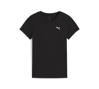 T-Shirt PUMA "Essentials Slim T-Shirt Damen", Damen, Gr. XL, schwarz, Obermaterial: 95% Baumwolle, 5% Elasthan. Rippe: 20% Polyester, 80% Baumwolle, clean, slim fit, Shirts T-Shirt (85787842-XL) schwa