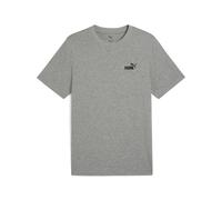 T-Shirt PUMA "Essentials Small No. 1 Logo T-Shirt Herren", Jungen, Gr. M, medium gray heather, Obermaterial: 100% Baumwolle. Rippe: 80% Baumwolle, 20% Polyester, regular fit, Rundhals, Shirts T-Shirt 