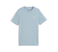 T-Shirt PUMA "Essentials Tape T-Shirt Mädchen", Kinder, Gr. 176, blau (seafoam blau), Obermaterial: 100% Baumwolle. Rippe: 20% Polyester, 80% Baumwolle, regular fit, Rundhals, Shirts T-Shirt (15917310