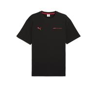 T-Shirt PUMA "F1 ESS+ Relaxed Graphic T-Shirt Herren", Herren, Gr. S, schwarz, Obermaterial: 100% Baumwolle; Rippe: 71% Baumwolle, 29% Polyester, clean, relaxed fit, Rundhals, Shirts T-Shirt (10534963