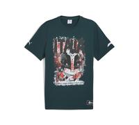 T-Shirt PUMA "F1 Italien T-Shirt Erwachsene", Damen, Gr. S, grün (grün terrain), Obermaterial: 100% Baumwolle; Rippe: 71% Baumwolle, 29% Polyester, clean, regular fit, Rundhals, Shirts T-Shirt (783365