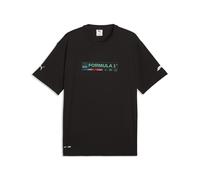 T-Shirt PUMA "F1 Lifestyle Vegas Relaxed T-Shirt Herren", Herren, Gr. XXL, schwarz, Obermaterial: 100% Baumwolle. Rippe: 70% Baumwolle, 30% Polyester, clean, relaxed fit, Rundhals, Shirts T-Shirt (353