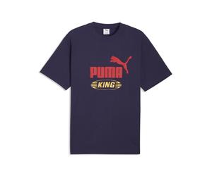 T-Shirt PUMA "FUTURE.PUMA.ARCHIVE King Relaxed T-Shirt Erwachsene", Gr. XL, blau (deep plum lila), Obermaterial: 100% Baumwolle. Rippe: 80% Baumwolle, 20% Polyester, relaxed fit, Rundhals, Shirts T-Sh
