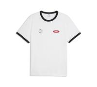 T-Shirt PUMA "FUTURE.PUMA.ARCHIVE Ringer-T-Shirt Erwachsene", Gr. XXL, weiß, Obermaterial: 100% Baumwolle. Rippe: 80% Baumwolle, 20% Polyester, regular fit, Rundhals, Shirts T-Shirt (98613047-XXL) wei